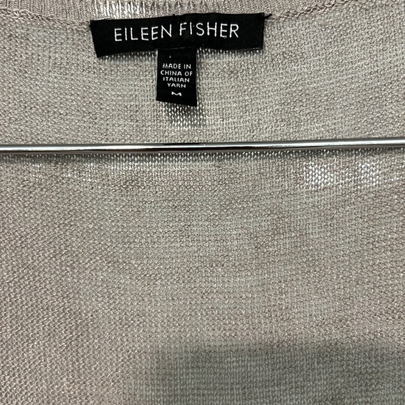 Eileen Fisher linen silk high and low dress. - Picture 7 of 8